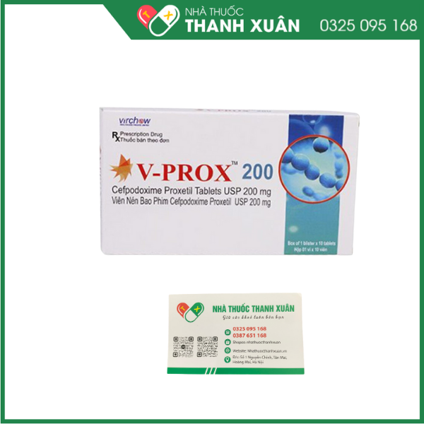 V-Prox 200 thuốc điều trị nhiễm khuẩn